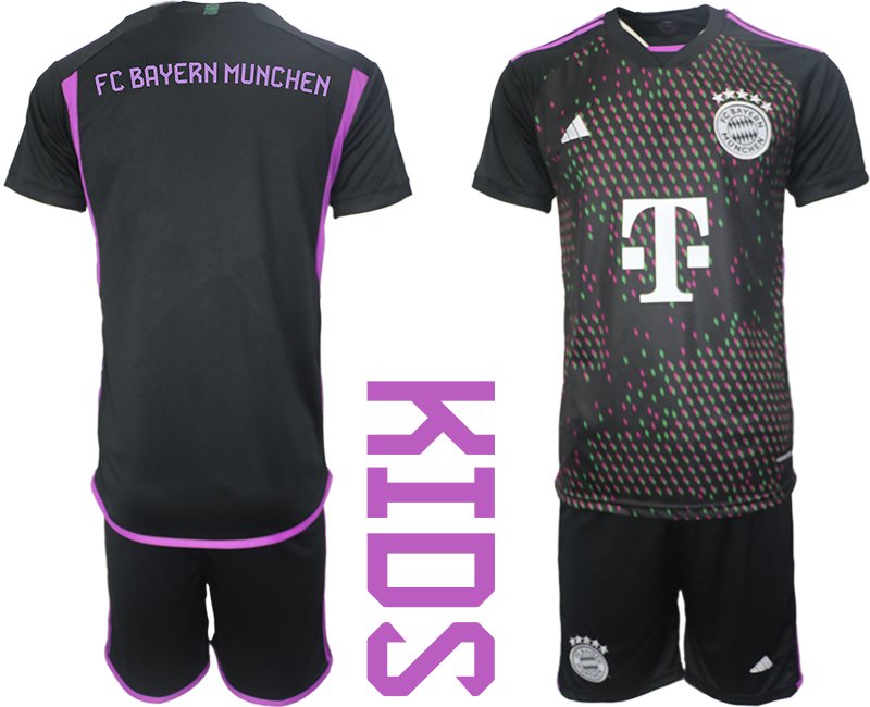 Dětský Fotbalový dres FC Bayern Mnichov Venkovní 2023/24 Krátký Rukáv + trenýrky