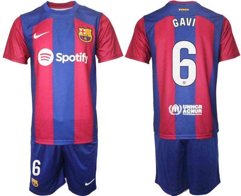 FC Barcelona 2023/24 domácí dres Gavi 6 La Liga potisk