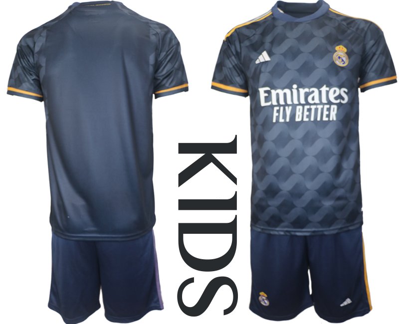 Koupit Dětský Fotbalový dres Real Madrid 2023/24 Venkovní Krátký Rukáv + trenýrky