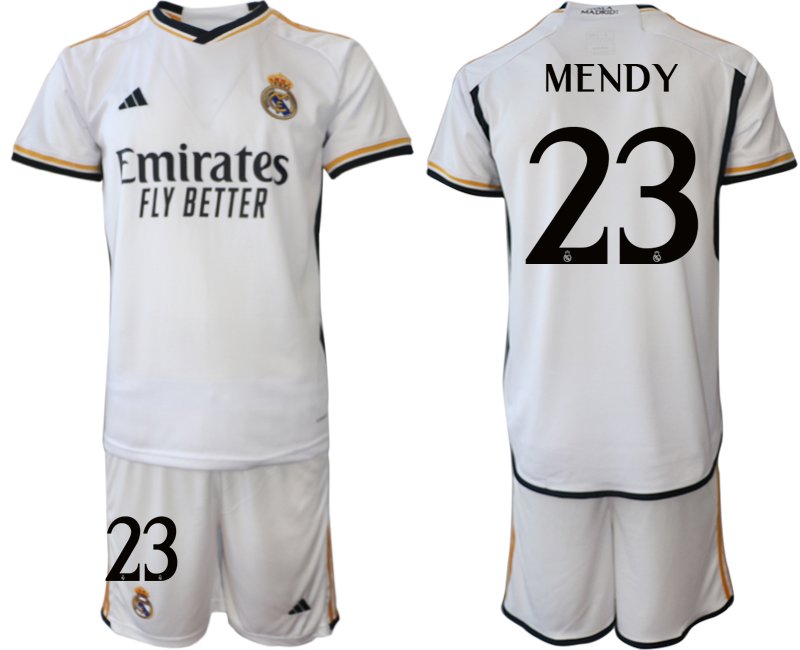 Mendy 23 Fotbalový dres Domácí Real Madrid 2023/24 Krátký Rukáv