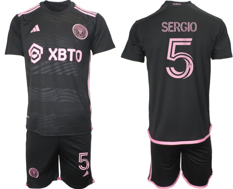 Pánský Venkovní dres Inter Miami CF 2023/24 SERGIO 5 černý