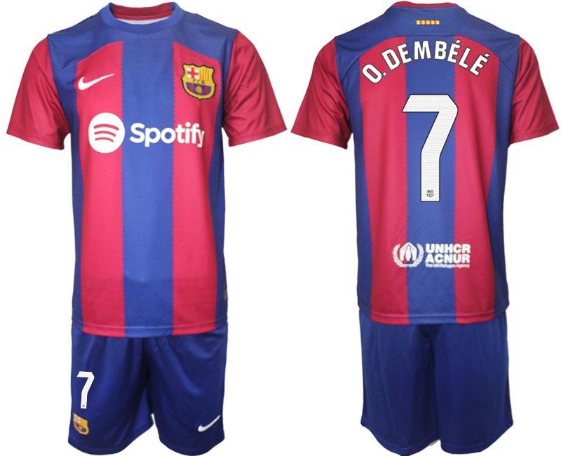 Pánský domácí sada FC Barcelona 2023/24 O. Dembélé 7