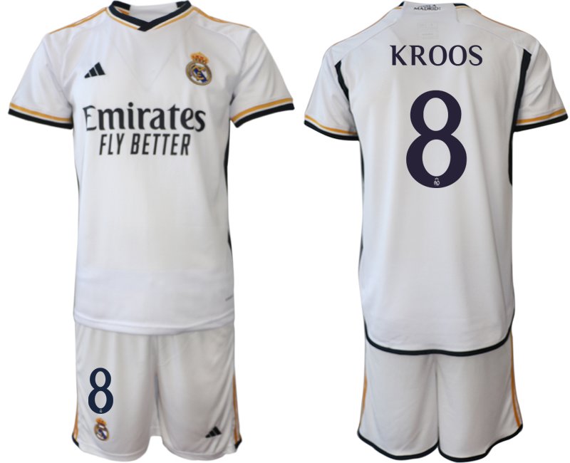 Pánský fotbalový dres KROOS 8 Real Madrid Domácí 2023/24 Krátký Rukáv