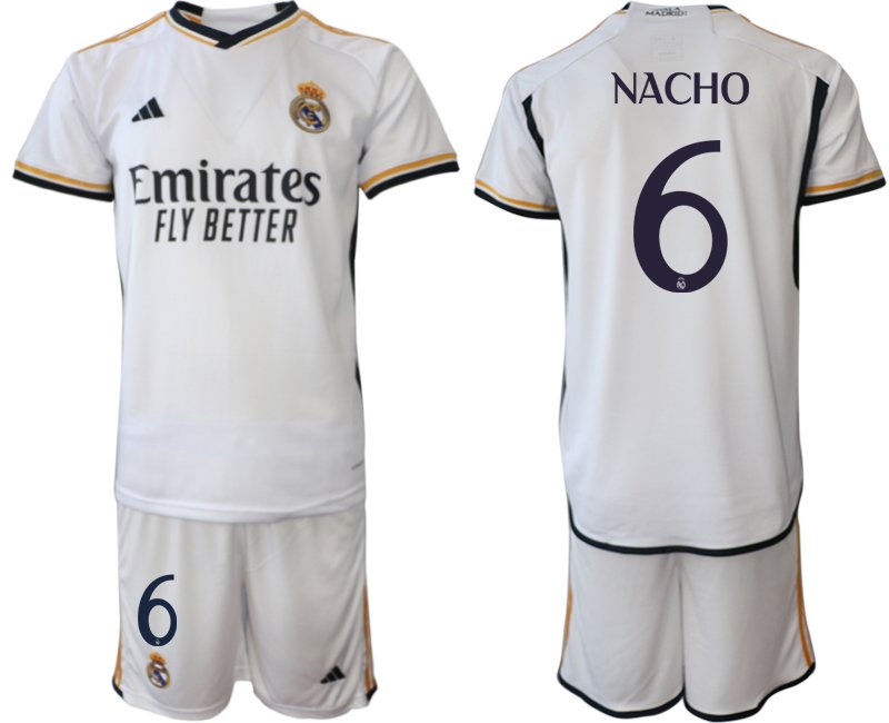 Replica fotbalový dres Domácí Real Madrid 2023/24 Krátký Rukáv Nacho 6