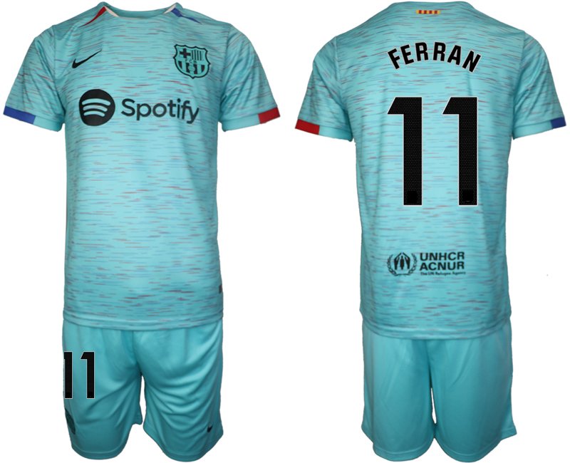 Ferran 11 Dres FC Barcelona Alternativní 23/24 Krátkým Rukávem + trenýrky