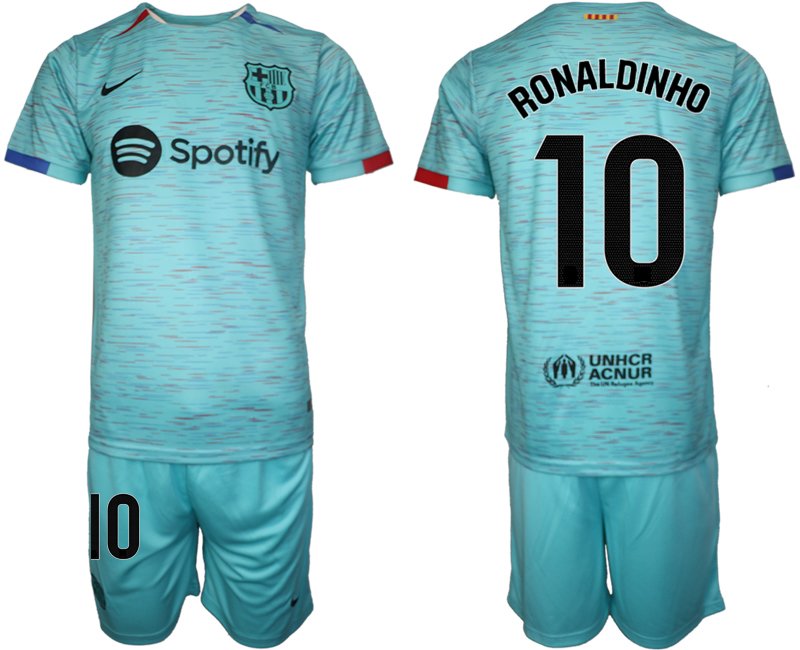 Fotbalové dresy FC Barcelona 2023-24 Alternativní Dres Krátký Rukáv Ronaldinho 10