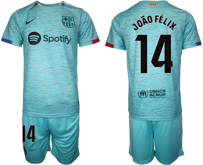 João Félix 14 Dres FC Barcelona Alternativní 2023-2024 Krátkým Rukávem + trenýrky