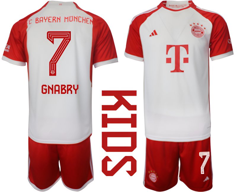 Dětský dres Gnabry 7 FC Bayern Mnichov domácí 2023/2024