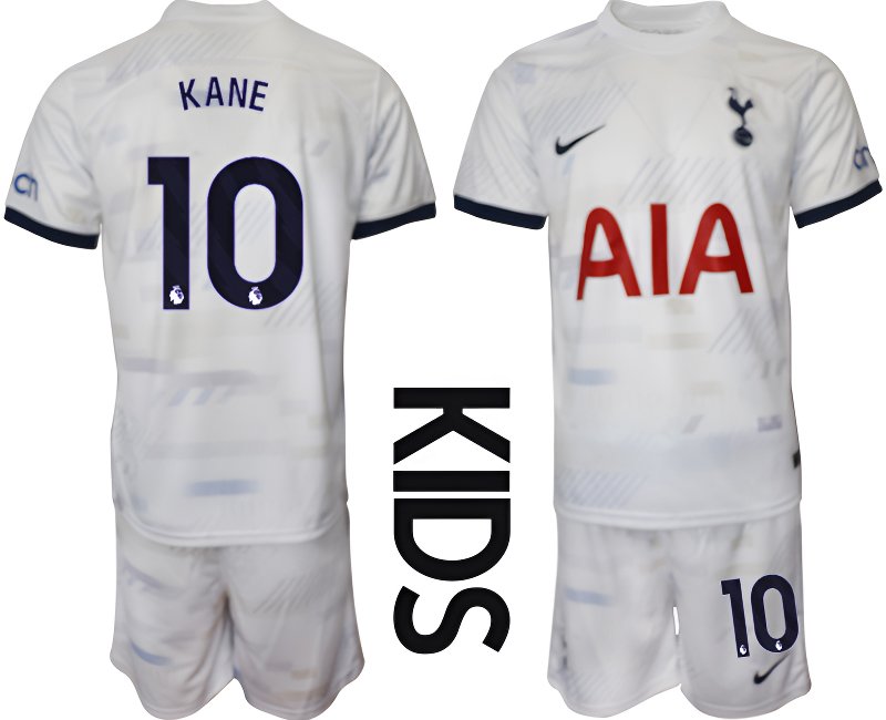 KANE 10 Dětský domácí fotbalový set Tottenham Hotspur 2023/24 bílý