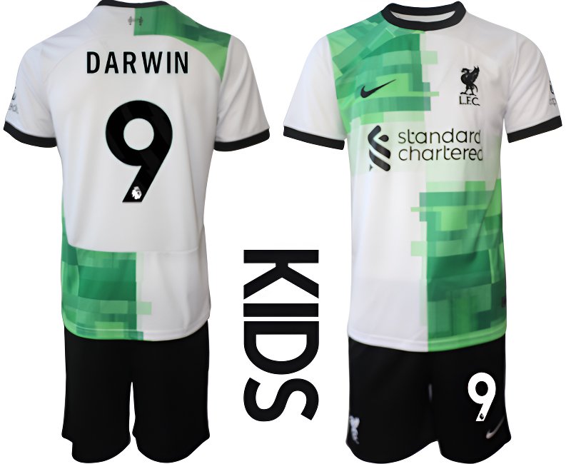 Liverpool Darwin 9 Venkovní Dětské Fotbalové dres 2023/24 Krátký Rukáv