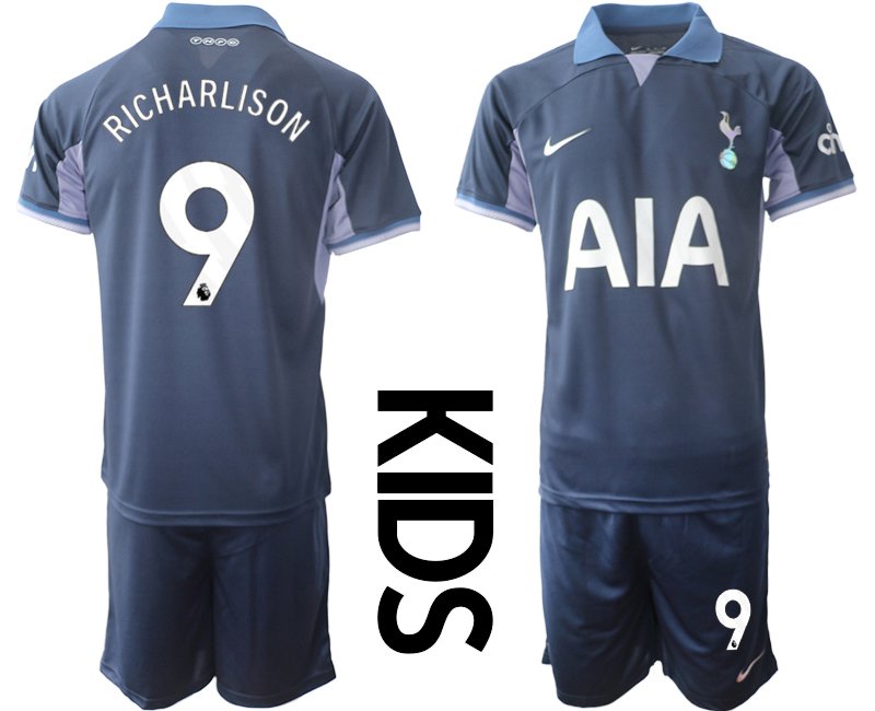 Dětský venkovní fotbalový set Richarlison 9 Tottenham Hotspur 23/24 modrý