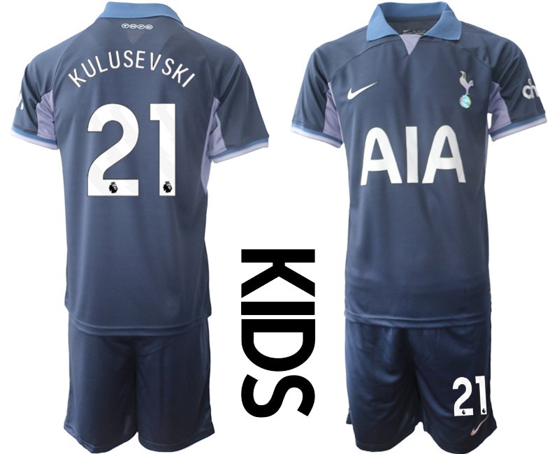 Tottenham Hotspur Fotbalový Dres 2023-24 Dětský Venkovní - Kulusevski 21