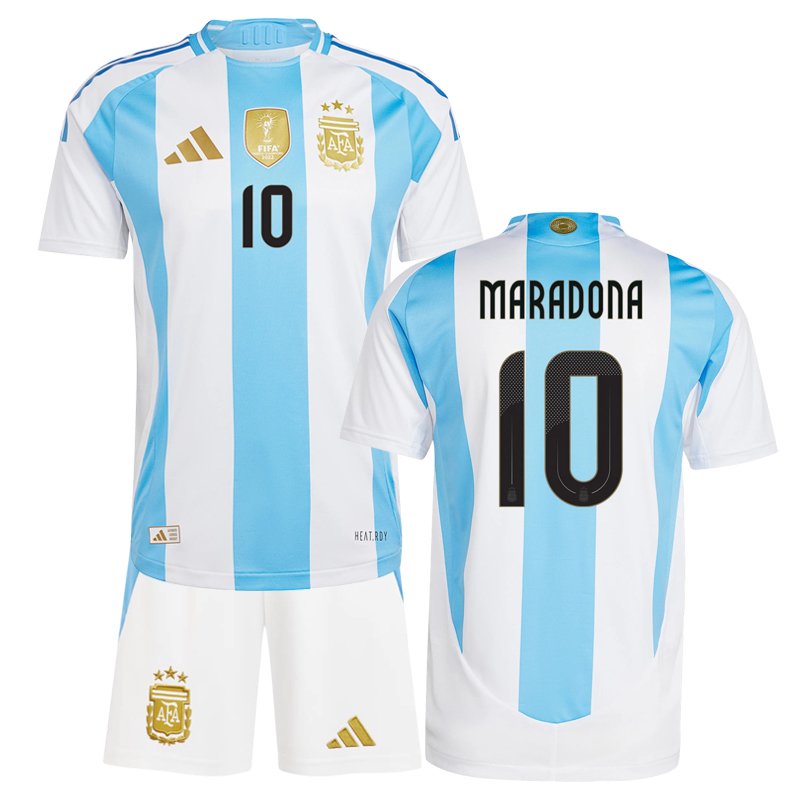 Argentina 2024 Domácí Fotbalový Dres s Maradona 10