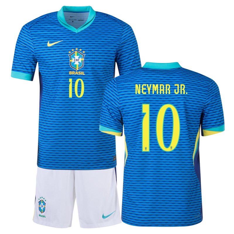 Brazílie venkovní dres 2024/25 s Neymar JR 10 nyní v prodeji