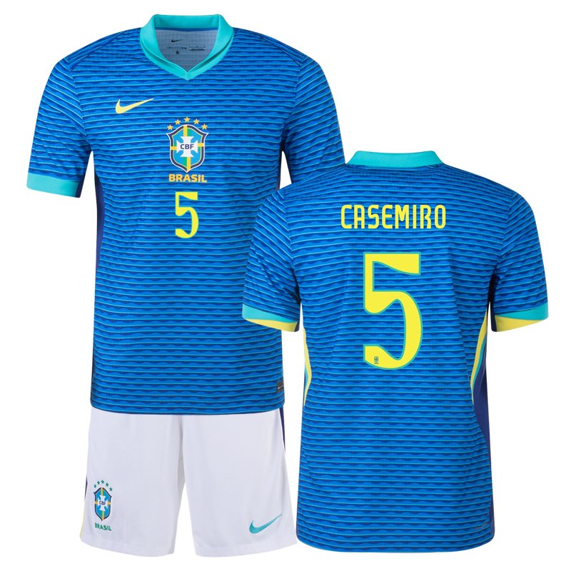 Brazílie venkovní dres s CASEMIRO 5 pro sezónu 2024/25