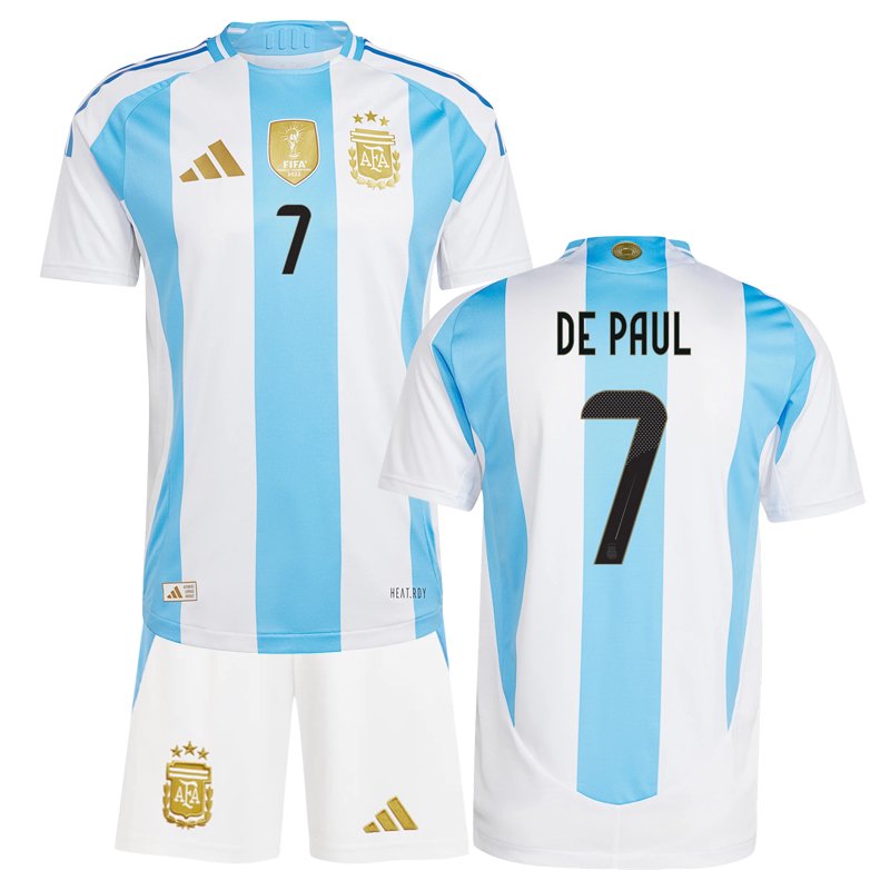 De Paul 7 fotbalový dres Domácí Argentina 2024 dres + trenýrky