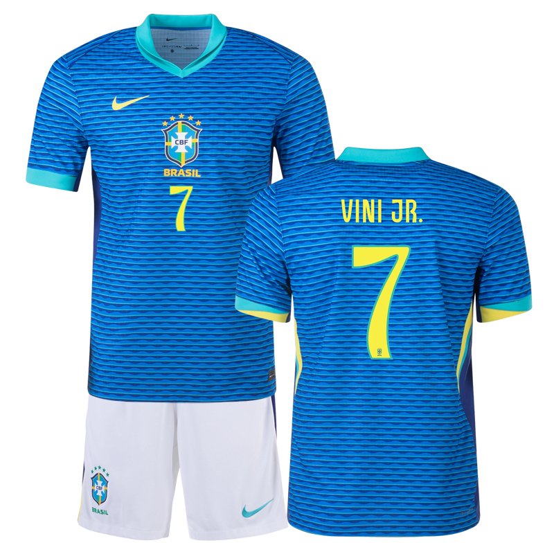 Kupte venkovní dres Brazílie 2024/25 s potiskem Vini Jr 7