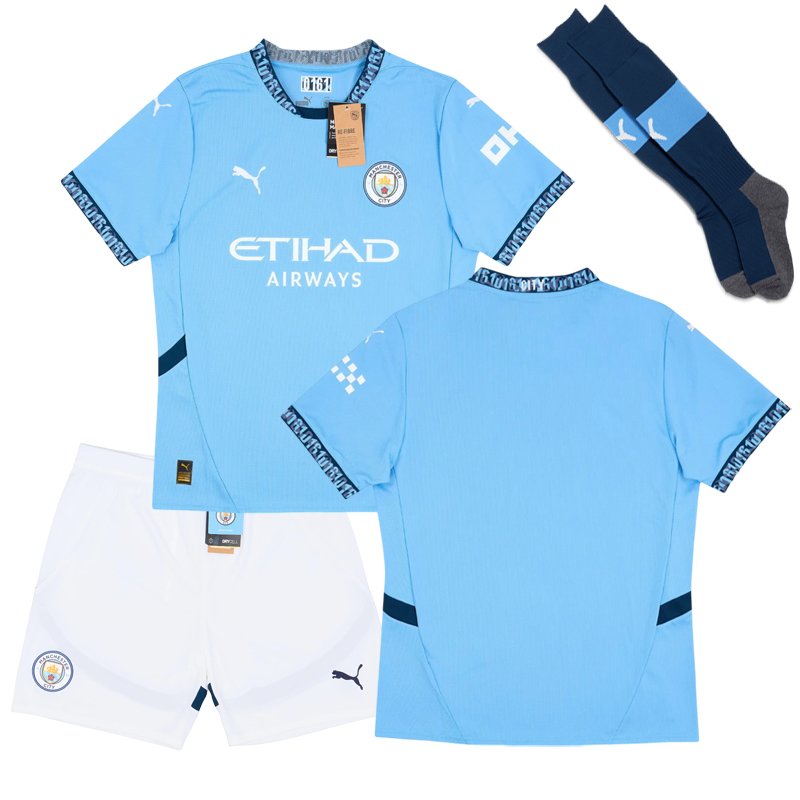 Dětský domácí fotbalový dres Manchester City pro sezonu 2024/25