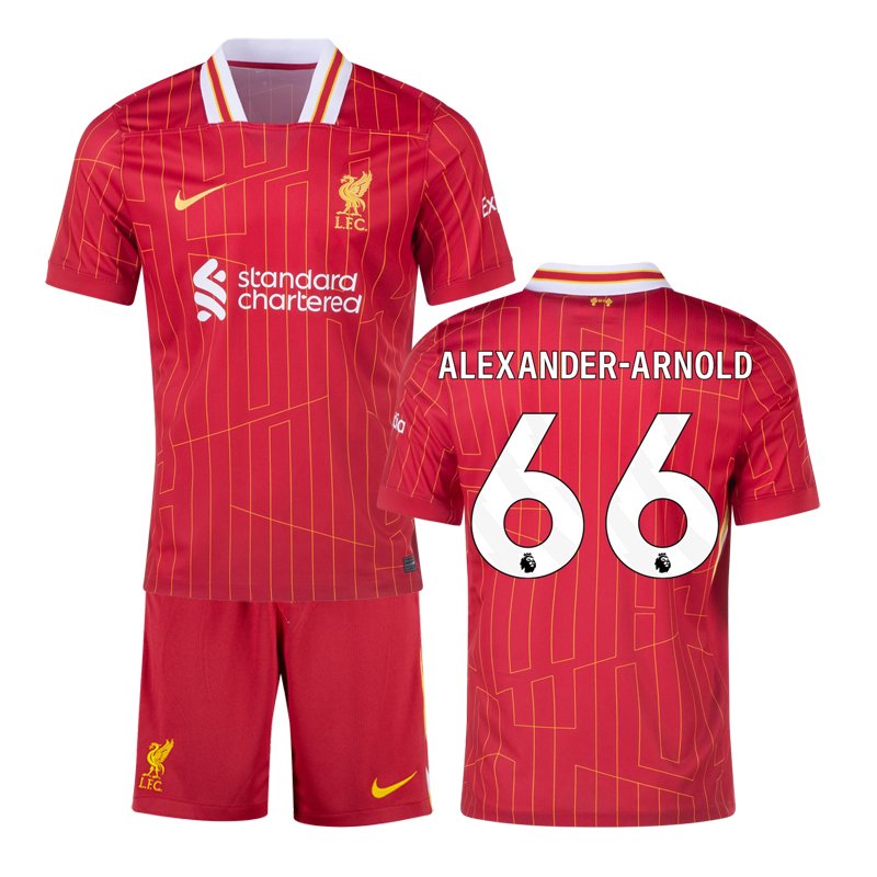 Alexander-Arnold 66 Liverpool Dres Domácí Fotbalové Dresy pro Děti 2024-2025