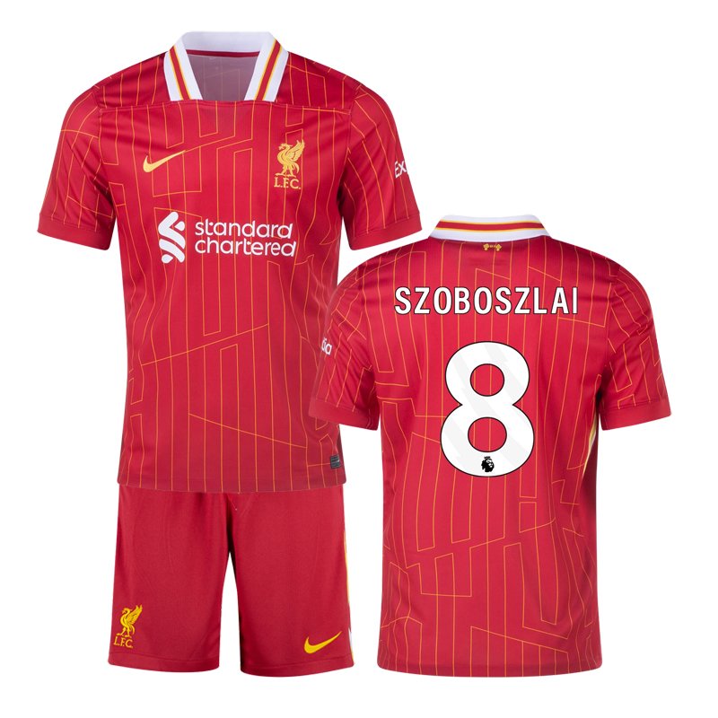 Dětský domácí fotbalový dres Szoboszlai 8 Liverpool FC 24/25 červený