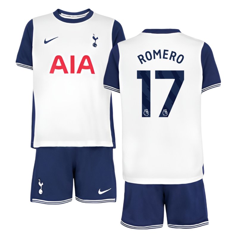 Dětský fotbalový dres Tottenham Hotspur 2024/25 Domácí - potisk ROMERO 17