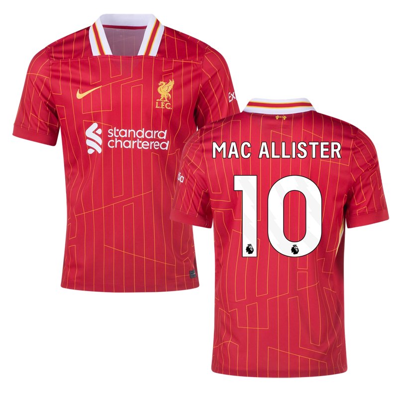 Liverpool Fotbalový Dres 2024-25 Mac Allister #10 Domácí - červený