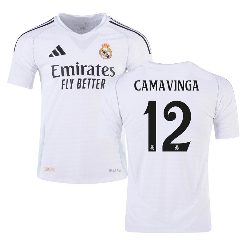 Pánský Fotbalový dres Camavinga 12 Real Madrid 2024-25 Domácí Krátký Rukáv