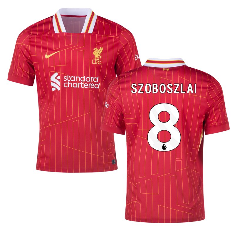 Pánský domácí fotbalový dres s krátkým rukávem Liverpool FC 2024/25 - Szoboszlai #8