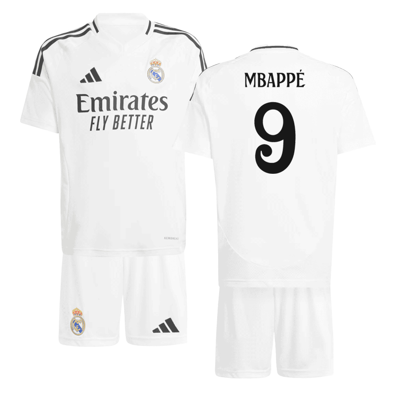 Real Madrid 2024/25 Dětský Domácí Dres s Mbappé 9 potisk