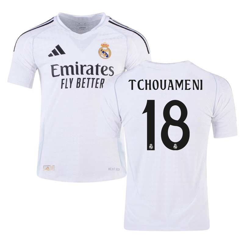 Real Madrid Tchouaméni 18 Domaci Dres 2024-25 Kratak Rukav