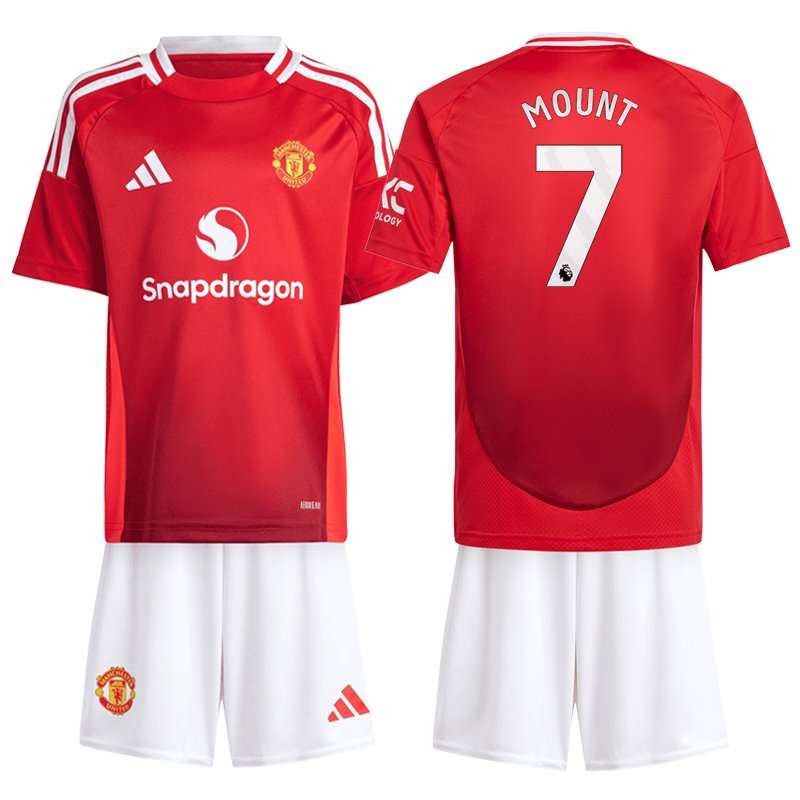 Dětské Fotbalové Dresy Manchester United 2024-25 Domácí - Mount 7