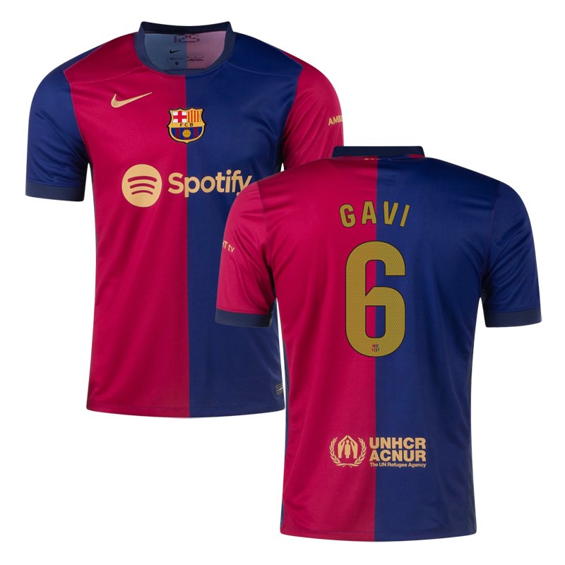 FC Barcelona Fotbalový Dres 2024-25 Gavi 6 Domácí