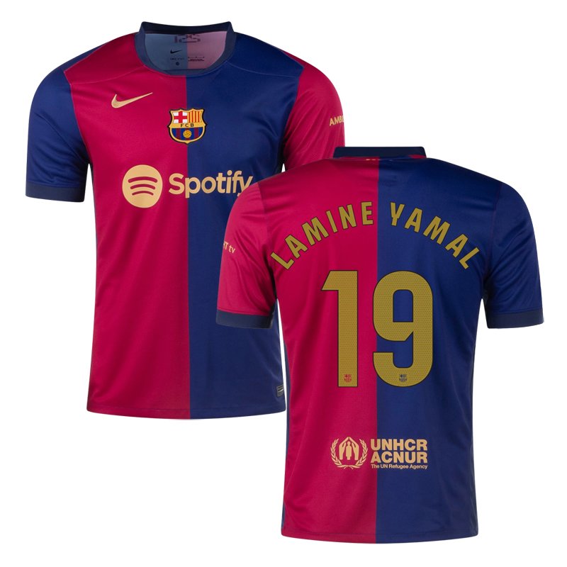 Fotbalové Dresy FC Barcelona Lamine Yamal #19 Domáci dres 2024-25