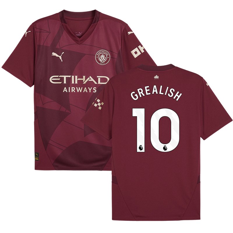 Fotbalové Dresy Grealish 10 Manchester City 2024-25 Alternativní Dres Mužské