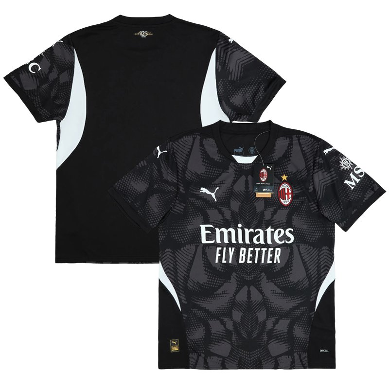 Fotbalový Dres AC Milan 2024/25 Brankářský Domácí - černý