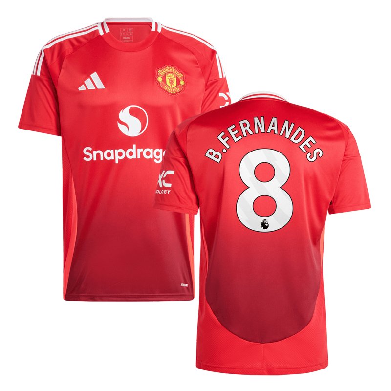 Fotbalový dres Manchester United 2024/25 Domácí s B. Fernandes 8 potiskem