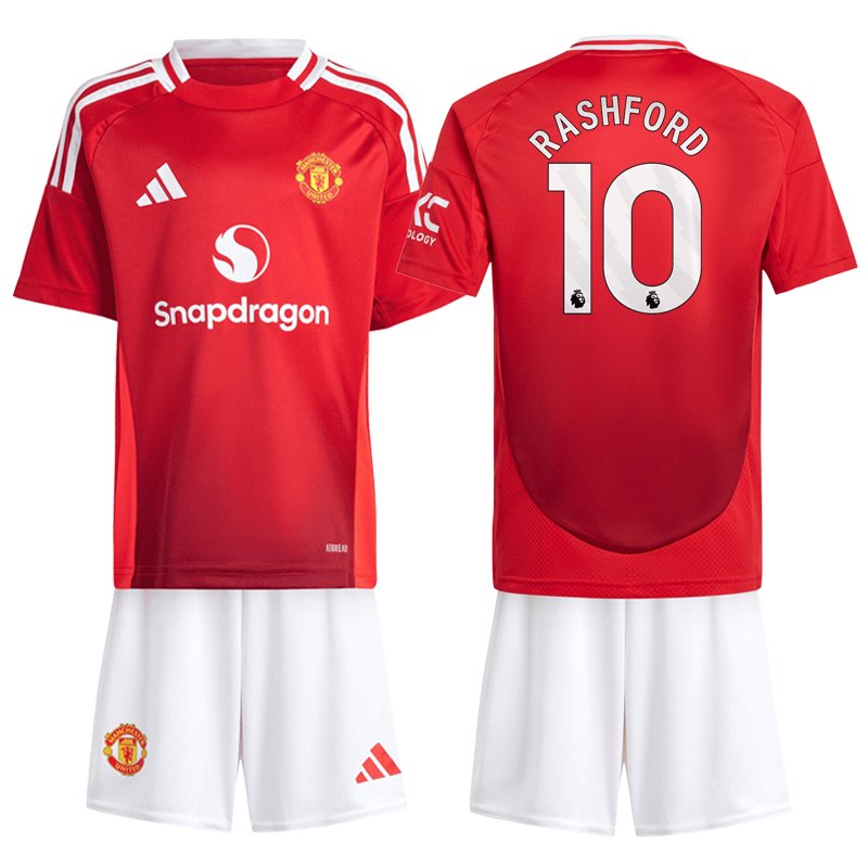 Fotbalový dres Manchester United Rashford 10 Dětské Domácí Dres 2024/25