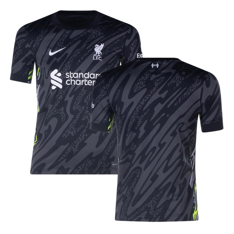 Pánský brankářské fotbalový dres Liverpool FC 24/25 domácí - černý