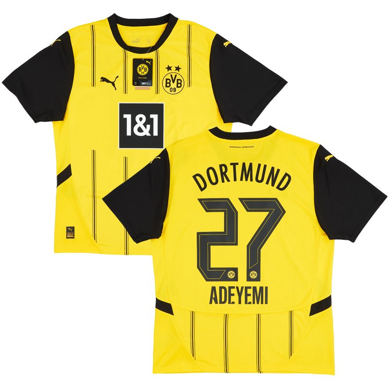 Borussia Dortmund Adeyemi #27 Domáci futbalový dres 2024-25 Krátky Rukáv