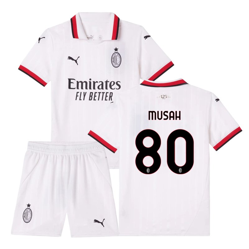 Dětský Venkovní dres AC Milan 2024/25 s Musah 80 potiskem