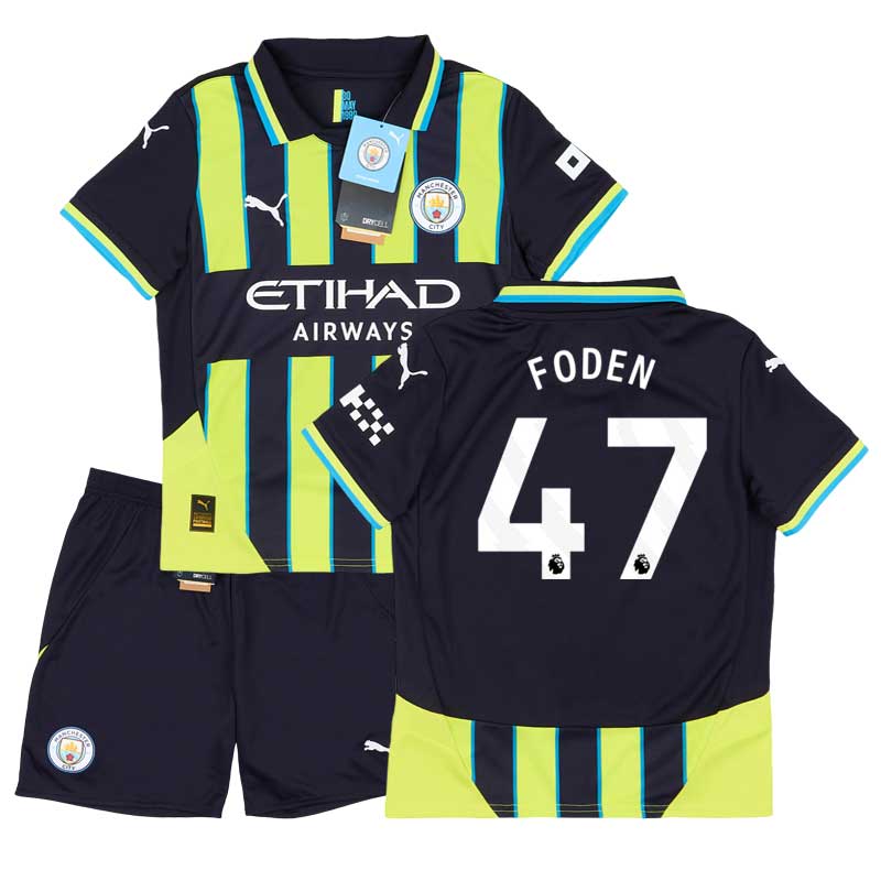 Dětský venkovní dres Manchester City s Foden 47 potisk pro sezónu 2024/25