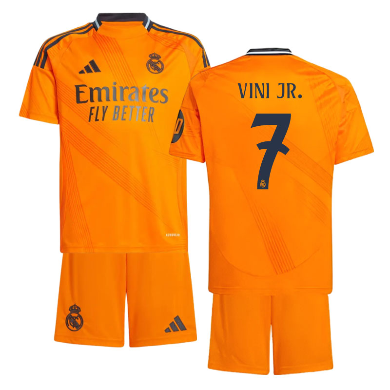 Dětský venkovní dres Real Madrid pro děti 2024-2025 s Vini Jr 7 potiskem