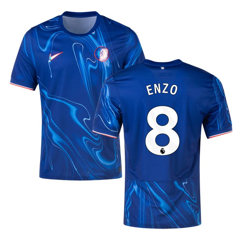 Fotbalové dresy Chelsea Enzo #8 Domácí Dres 2024-2025 Krátký Rukáv