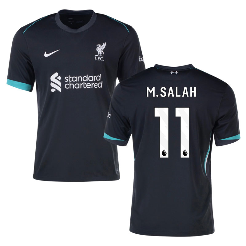 M.Salah 11 Pánský venkovní fotbalový dres s krátkým rukávem Liverpool FC pro sezonu 2024/25