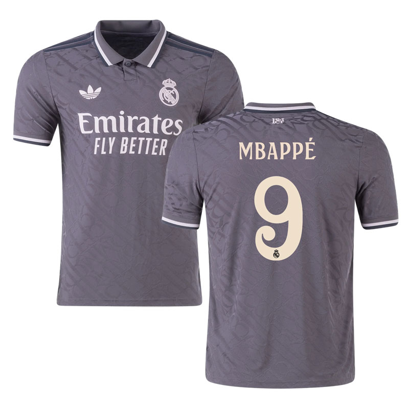 Pánský alternativní dres s krátkým rukávem Real Madrid 2024/25 s Mbappé 9 potisk