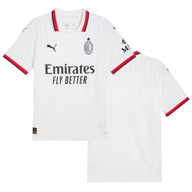 Pánský venkovní fotbalový dres AC Milan 2024/25 bílý