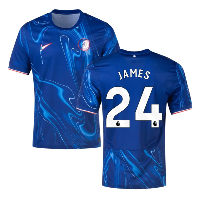 Premier League Domácí fotbalový dres 2024/25 Chelsea pro muže - James 24