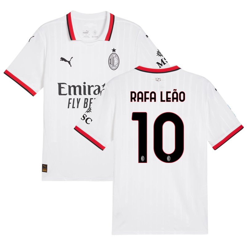 Venkovní dres AC Milan 2024/25 s Rafael Leão 10 potisk na prodej