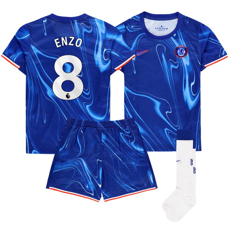 ENZO 8 domácí komplet 2024/25 FC Chelsea fotbalový dres pro děti