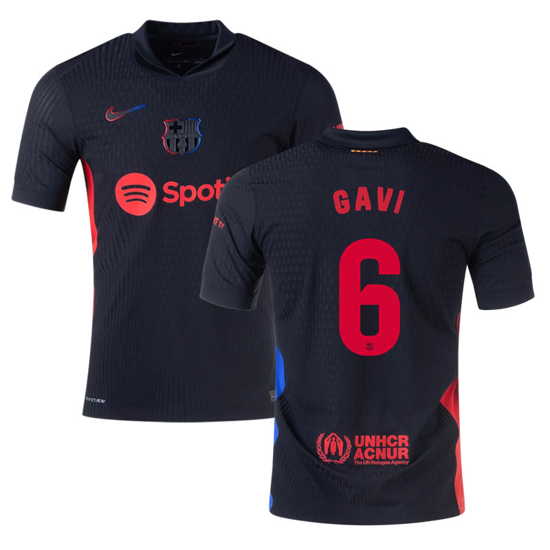 Fotbalový dres GAVI 6 FC Barcelona 2024/25 venkovní Černá